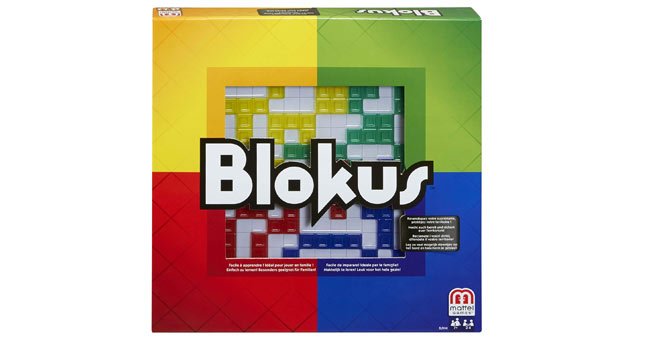 Un juego de estrategia Blokus, creado por Mattel