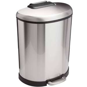Amazon Basics cubo de basura a pedal